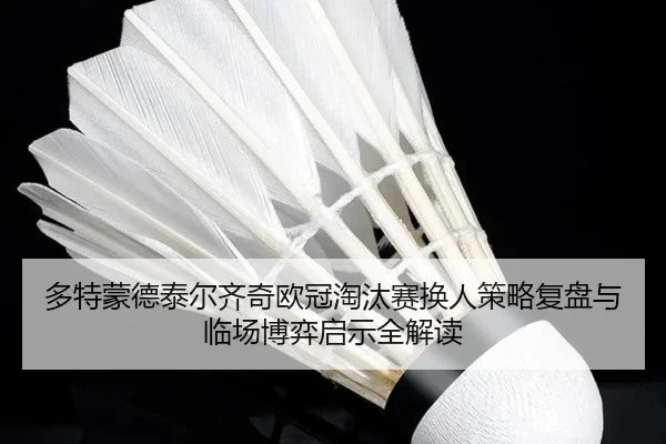 多特蒙德泰尔齐奇欧冠淘汰赛换人策略复盘与临场博弈启示全解读